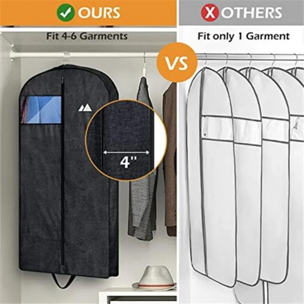 Heavy Duty Garment Bag Travel Suit Bag Waterproof Oxford Fabric Clothes Storage